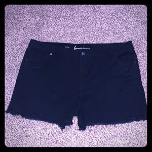 Lane Bryant distressed shorts